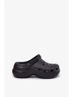 Dámské pěnové pantofle na masivní podrážce Big Star – černé