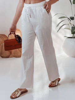Dámské ležérní kalhoty s širokými nohavicemi BOHO DAY white FashionStreet UY2652