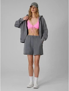 Dámská mikina s kapucí v oversize střihu 4F 4FRSS26TSWSF3189-27S