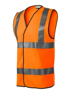 Unisex reflexní vesta HV Bright (fluorescenční oranžová)
