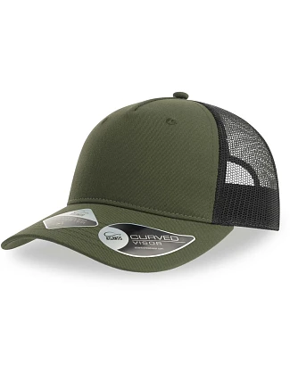 Atlantis Headwear Zion 5 panelová Trucker kšiltovka 33.0120 olive/black Atlantis Headwear Zion 5 panelová Trucker kšiltovka 33.0120 olive/black