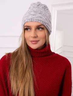 Fleecová čepice Edyta K298 šedá