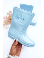 Dětské gumové holínky světle modré Malvi