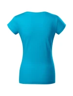 Fit V-neck tričko dámské tyrkysová Fit V-neck tričko dámské tyrkysová