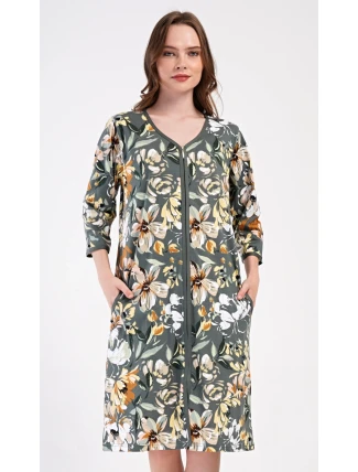 Dámské domácí šaty s tříčtvrtečním rukávem Marie