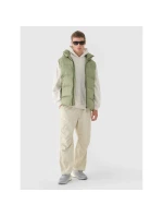 Pánské péřové tričko bez rukávů s přírodní výplní 4F 4FWAW24TVJAM148-43S