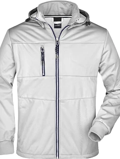 Daiber JN 1078 Pánská 3-vrstvá softshellová bunda "Maritim" 02.1078 white/white/navy