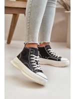 Zateplené Dámské Tenisky Na Platformě Eko Kůže Big Star OO274068 Růžové