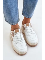 Dámské kožené sportovní boty na masivní platformě béžové Belisso Dámské kožené sportovní boty na masivní platformě béžové Belisso