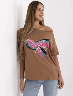 Tričko CLM TS 1019.79 světle hnědé