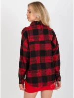 Košile DN KS 3990.95P černá a červená Košile DN KS 3990.95P černá a červená