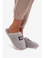Dámské domácí pantofle s kožešinou Maelis – šedé