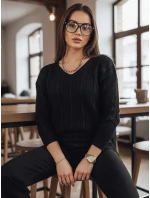 Dámský svetr WELLMA černý FashionStreet MY1769