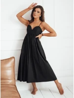 ELIENE midi šaty černé FashionStreet EY2442