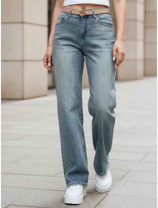 Dámské džínové kalhoty se širokými nohavicemi LOSSLEG blue FashionStreet UY2672