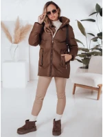 Dámská zimní bunda SALVONA hnědá prošívaná FashionStreet TY4998