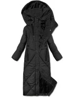 Černá dámská zimní bunda v délce ke kolenům J Style (5M3232-392)