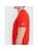 Pánské volejbalové tričko s potiskem 4F 4FRAW25TTSHM3236-62S pánské