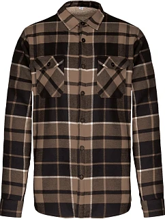 Kariban K 579 Flanelová košile s sherpa fleecovou podšívkou 20.K579 camel/black