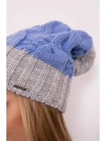 Paris fleecová čepice K212 modrá+šedá Paris fleecová čepice K212 modrá+šedá