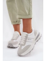 Dámské sportovní tenisky Big Star TT274879 HI-POLY SYSTEM Bílá-Szara