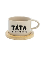 TÁTA MIMO PROVOZ - krémový hrníček makronka 200 ml TÁTA MIMO PROVOZ - krémový hrníček makronka 200 ml