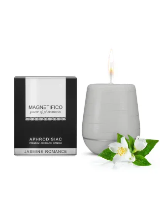 Afrodiziakální vonná svíčka Magnetifico Aphrodisiac Candle Jasmine Romance - Valavani