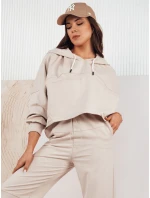 Dámská tepláková souprava BISTAN light beige FashionStreet AY1018