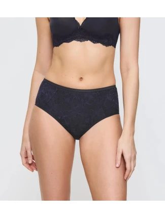 Dámské kalhotky Amourette Charm T Maxi 02 - černomodré 00JO - TRIUMPH