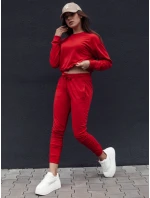 CASUALVIBE dámská klasická mikina červená FashionStreet BY1304