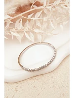 Dámský náramek s malými cyrkoniemi z nerezové oceli stříbrný Dámský náramek s malými cyrkoniemi z nerezové oceli stříbrný