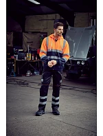 Yoko HVK 07 Hi-Vis mikina s kapucí 79.VK07 navy Yoko HVK 07 Hi-Vis mikina s kapucí 79.VK07 navy