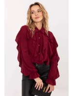 Košile s dlouhým rukávem  model 221059 Italy Moda