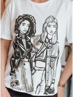 Dámské tričko COMIS bílé FashionStreet RY2608 Dámské tričko COMIS bílé FashionStreet RY2608