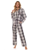 Pyžamo L&L 2475 Roxy long/r S-XL dámské pyžamo na zip