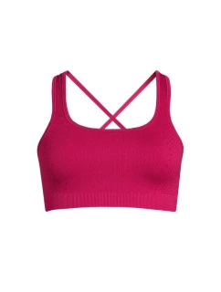 CASALL Bezešvý top s hřebínky Bralette růžový