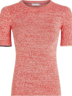 TOMMY HILFIGER DÁMSKÝ SVETR S KRÁTKÝM RUKÁVEM