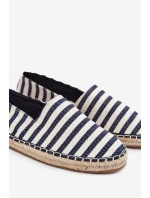 Pánské Espadrilky Z Textilu S Pásky Tmavě Modré Kerenz