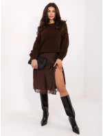 Sukně MI SD 3275.57 hnědá