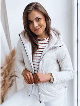 Dámská bunda FLUFFY bílá FashionStreet TY3582