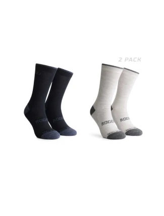 Rogelli WOOL ponožky 2-pack modrá/šedá 44-47