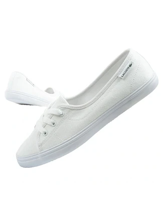 Lacoste boty dámské sportovní tenisky Median ballerina white dámské