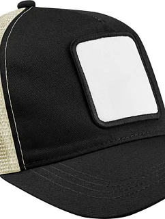 Beechfield B 636 5 Panelová trucker kšiltovka s nášivkou 53.0636 black/stone