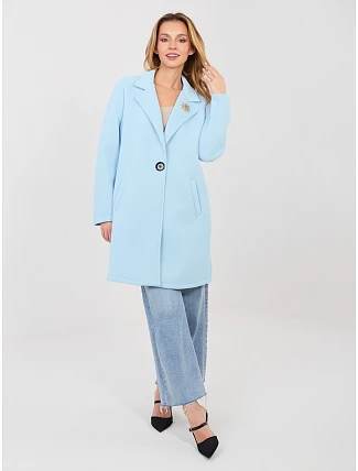 Dámský kabát IT EN FL8153 1.06 světle modrá - Rue Paris