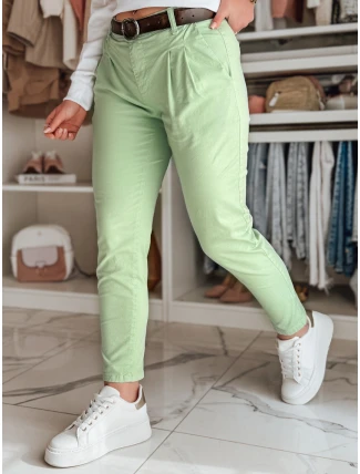 Dámské kalhoty chinos s páskem MODELA mint FashionStreet UY2631 Dámské kalhoty chinos s páskem MODELA mint FashionStreet UY2631