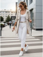 Dámská světle béžová přechodná bunda parka FashionStreet TY5553