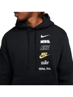 Nike pánská mikina s kapucí Club BB PO Hoodie Mlogo DX0783-010 pánské