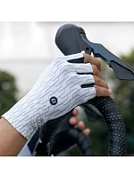 Rockbros silniční cyklistické rukavice velikost: M - bílo-černé