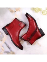 Jezzi W JEZ52G zateplené zdobené boty červená Jezzi W JEZ52G zateplené zdobené boty červená