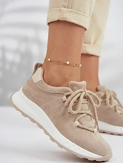 Kožené semišové dámské tenisky Bemela